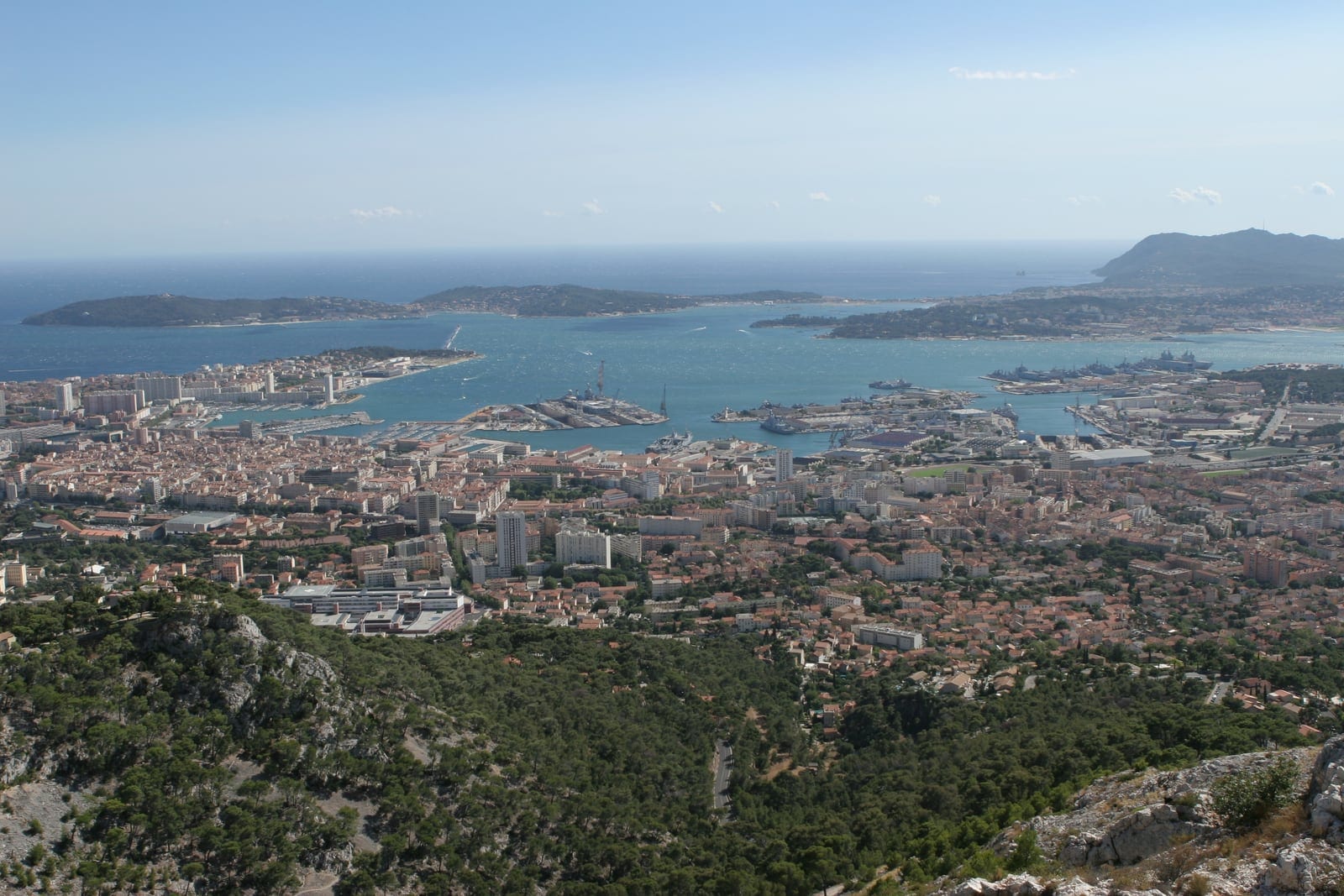 Mont Faron and Mediterranean viewpoints above Toulon